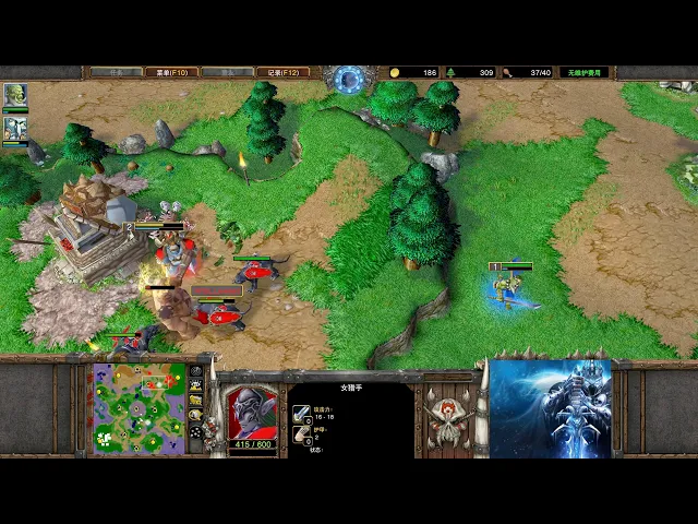 【伪究极兵种】魔兽争霸大帝解说 lyn vs lawliet lr